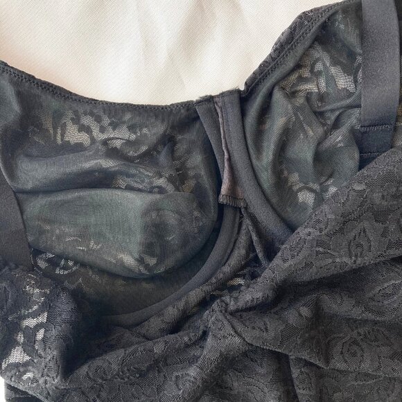 Bali Lace 'N Smooth Firm Control Body Shaper 38D Black DF8L10 NWT - Picture 10 of 11